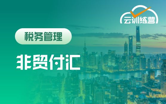 非贸付汇“云”训练营（第一期）