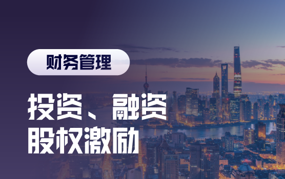投资、融资、股权激励，企业发展战略下的财务战略规划（上海站）
