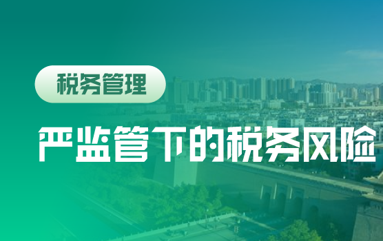 税收严监管下经营各环节涉税风险解析